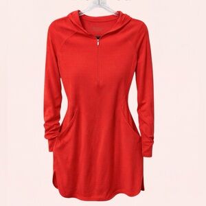 Athleta Red Hoodie Sweatshirt
